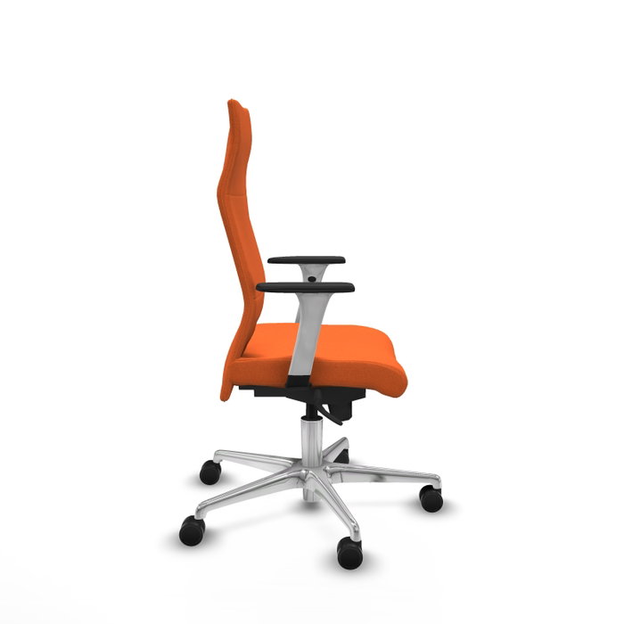 PIQUERAS Y CRESPO Sillón Albacete Naranja con Mecanismo Sincro y Base de Aluminio PIQUERAS Y CRESPO Sillón Albacete Naranja con Mecanismo Sincro y Base de Aluminio