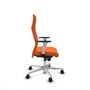 PIQUERAS Y CRESPO Sillón Albacete Naranja con Mecanismo Sincro y Base de Aluminio