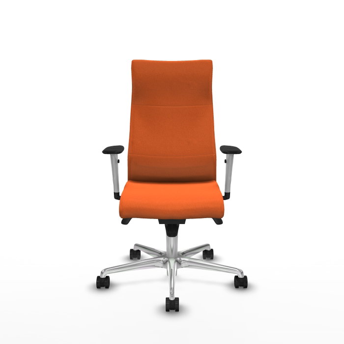 PIQUERAS Y CRESPO Sillón Albacete Naranja con Mecanismo Sincro y Base de Aluminio PIQUERAS Y CRESPO Sillón Albacete Naranja con Mecanismo Sincro y Base de Aluminio