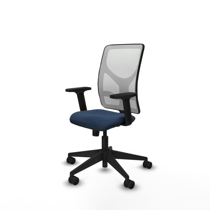 PIQUERAS Y CRESPO Silla de oficina Motilla con Mecanismo Sincro, Azul marino y Blanco PIQUERAS Y CRESPO Silla de oficina Motilla con Mecanismo Sincro, Azul marino y Blanco