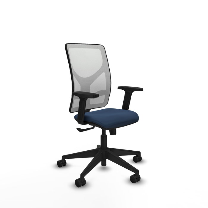 PIQUERAS Y CRESPO Silla de oficina Motilla con Mecanismo Sincro, Azul marino y Blanco PIQUERAS Y CRESPO Silla de oficina Motilla con Mecanismo Sincro, Azul marino y Blanco