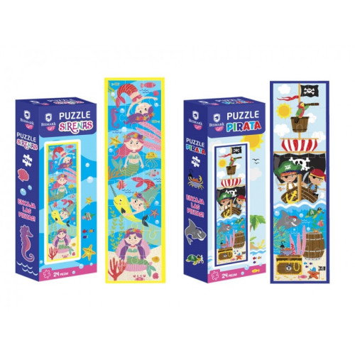 Bismark 330478 Puzzle 24 Piezas Sirenas y Piratas para Cualquier Género Bismark 330478 Puzzle 24 Piezas Sirenas y Piratas para Cualquier Género