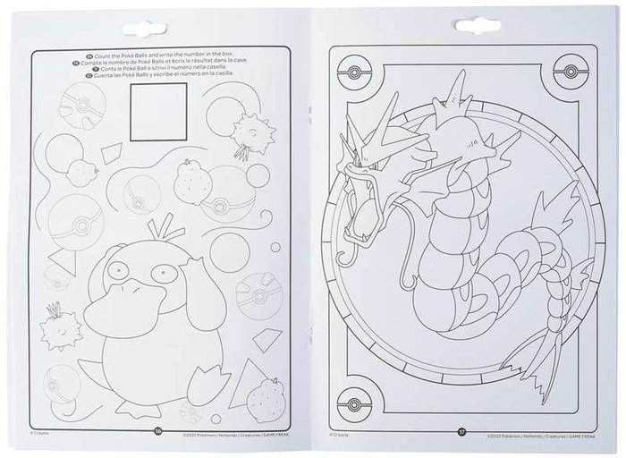 Crayola Libro de Actividades Pokémon con 7 Rotuladores Lavables