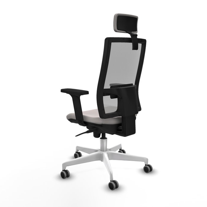 PIQUERAS Y CRESPO Silla de oficina Horna Blanco y Gris PIQUERAS Y CRESPO Silla de oficina Horna Blanco y Gris