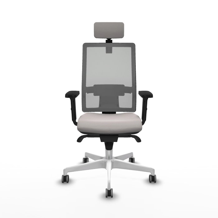 PIQUERAS Y CRESPO Silla de oficina Horna Blanco y Gris PIQUERAS Y CRESPO Silla de oficina Horna Blanco y Gris