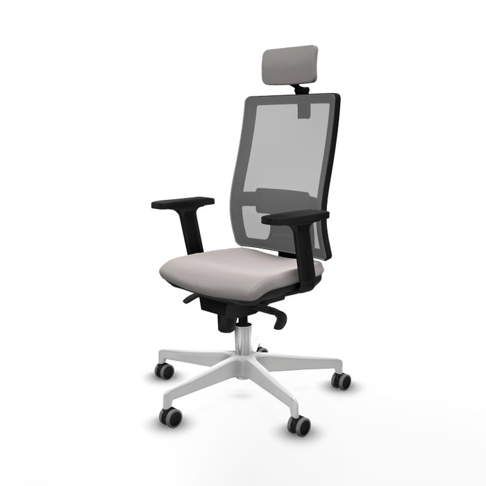 PIQUERAS Y CRESPO Silla de oficina Horna Blanco y Gris PIQUERAS Y CRESPO Silla de oficina Horna Blanco y Gris