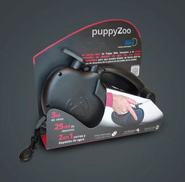 Puppyzoo Correa Extensible para Perro + Pulverizador de Agua REF 452