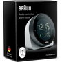 Braun BC 24 W DCF Funkwecker - Reloj Despertador Digital de Radio Blanco
