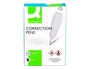 Q-connect Corrector Lápiz Roller Punta Metálica 8 ml Control de Flujo