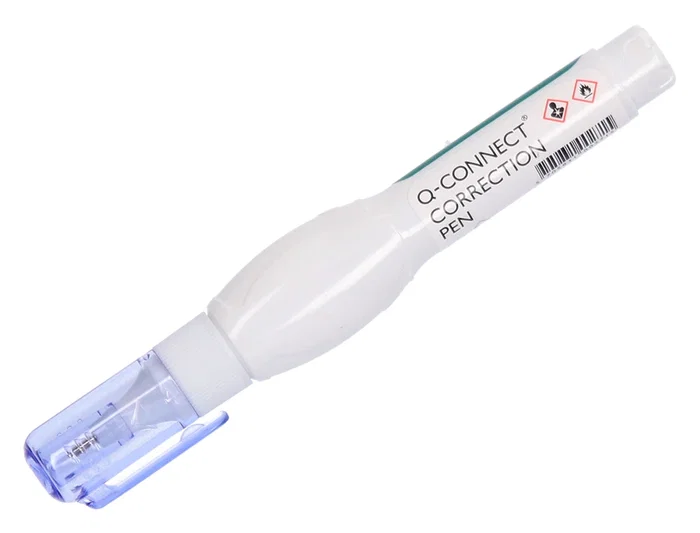 Q-connect Corrector Lápiz Roller Punta Metálica 8 ml Control de Flujo