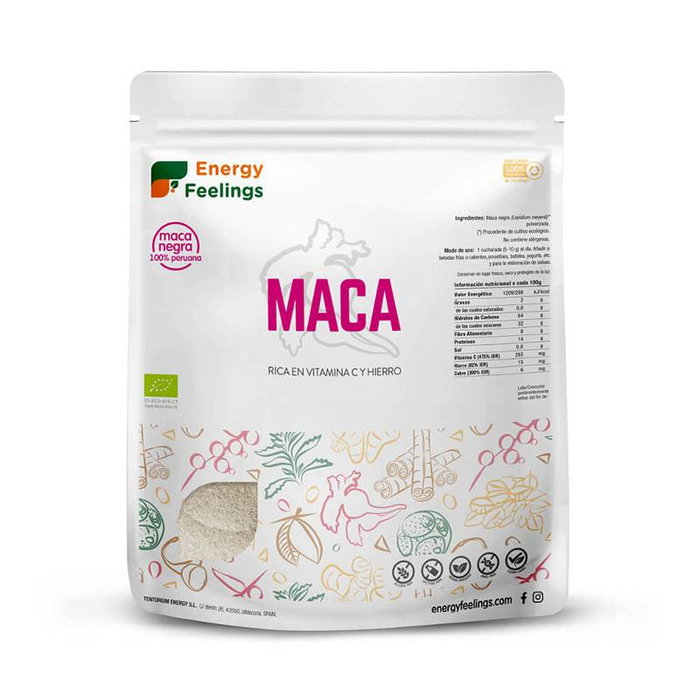 ENERGY FEELINGS Maca Negra en polvo ECO VEGAN SG 1 kg ENERGY FEELINGS Maca Negra en polvo ECO VEGAN SG 1 kg