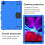 eSTUFF Funda Protectora HONEYCOMB EVA Antigolpes para Apple iPad Air 10.5, iPad Pro 10.5, iPad 10.2 con Asa, Soporte y Correa de Hombro, Azul