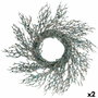 Corona de Navidad Krist+ Azul Dorado Plástico Rama 50 x 10 x 50 cm (2 Unidades)