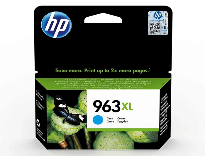 HP 963XL Cartucho de Tinta Cian de Alta Capacidad HP 963XL Cartucho de Tinta Cian de Alta Capacidad