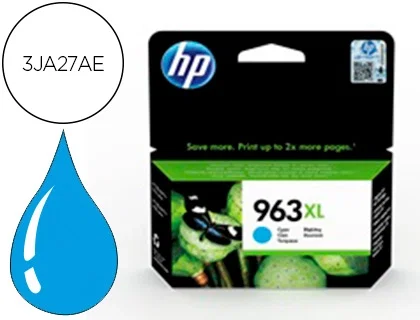 HP 963XL Cartucho de Tinta Cian de Alta Capacidad HP 963XL Cartucho de Tinta Cian de Alta Capacidad