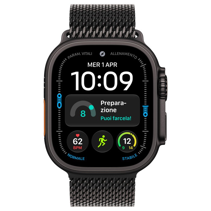 Apple Watch Ultra 4 49mm Negro Titanio con Correa Milanaise de Titanio L Apple Watch Ultra 4 49mm Negro Titanio con Correa Milanaise de Titanio L