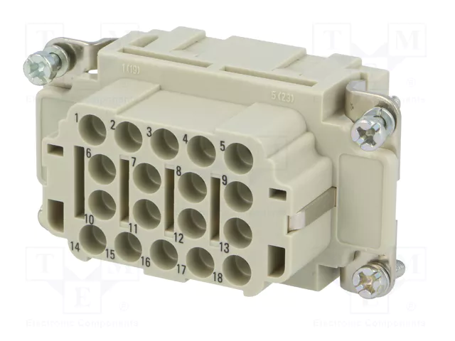 HARTING Han® EE Plantilla de contacto hembra 18 posiciones HARTING Han® EE Plantilla de contacto hembra 18 posiciones