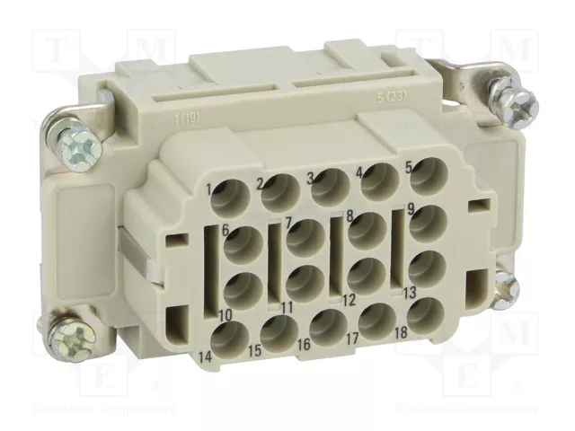 HARTING Han® EE Plantilla de contacto hembra 18 posiciones HARTING Han® EE Plantilla de contacto hembra 18 posiciones