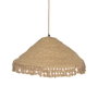 Ixia Lámpara de Techo Beige de Fibra Natural 60 x 60 x 23 cm