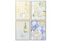 DKD Home Decor Cuadro Lienzo Limones y Ostras 3D (4 Piezas)