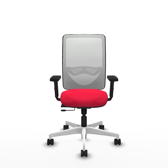 PIQUERAS Y CRESPO Silla de oficina Zulema con mecanismo Sincro/Traslack, Rojo y Blanco PIQUERAS Y CRESPO Silla de oficina Zulema con mecanismo Sincro/Traslack, Rojo y Blanco