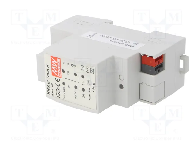 MEAN WELL KSR-01IP Router KNX para raíl DIN