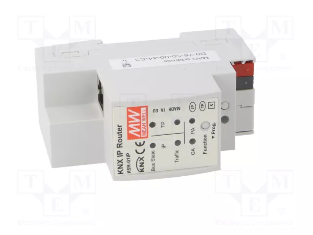MEAN WELL KSR-01IP Router KNX para raíl DIN