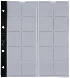 Funda Para Album De Monedas Pardo Con Lomo Rfzo.Negro Ø 37Mm 20 Aloj. (Set de 10)