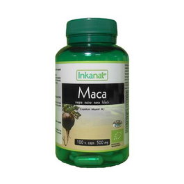 Inkanat Maca Negra 500mg 100 Cápsulas - Suplemento Alimenticio Natural