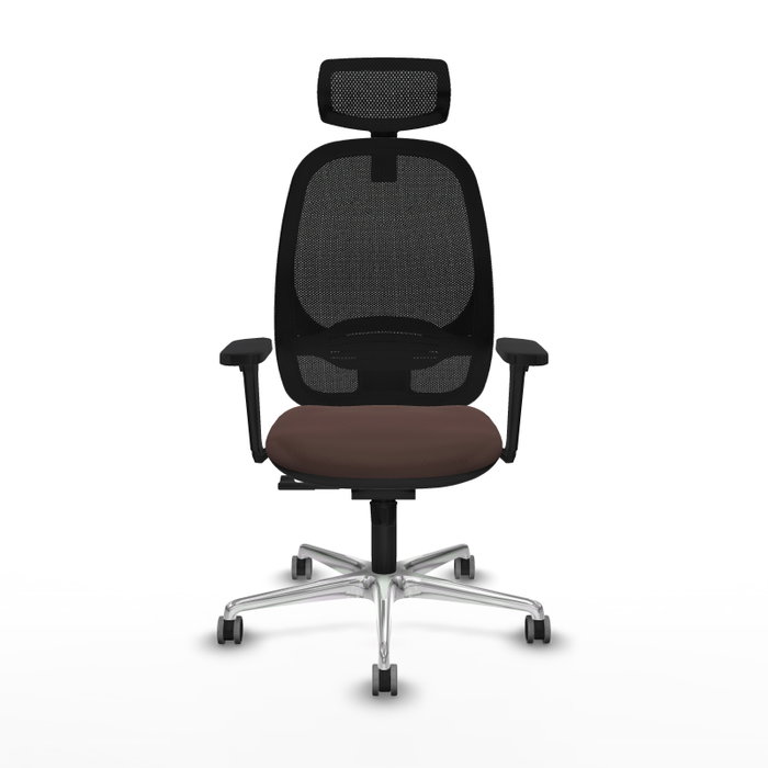 PIQUERAS Y CRESPO Silla de oficina Cilanco con Mecanismo Sincro, Marrón oscuro y Negro PIQUERAS Y CRESPO Silla de oficina Cilanco con Mecanismo Sincro, Marrón oscuro y Negro