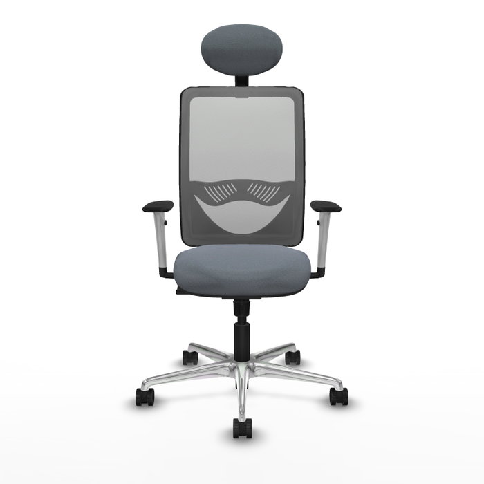 PIQUERAS Y CRESPO Silla de oficina Zulema con Mecanismo Sincro y Cabecero Fijo Gris PIQUERAS Y CRESPO Silla de oficina Zulema con Mecanismo Sincro y Cabecero Fijo Gris