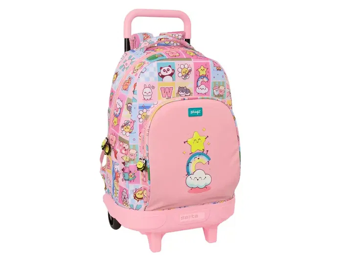 Safta Mochila Grande con Ruedas Compact Extraíble Mr. Wonderful Comic