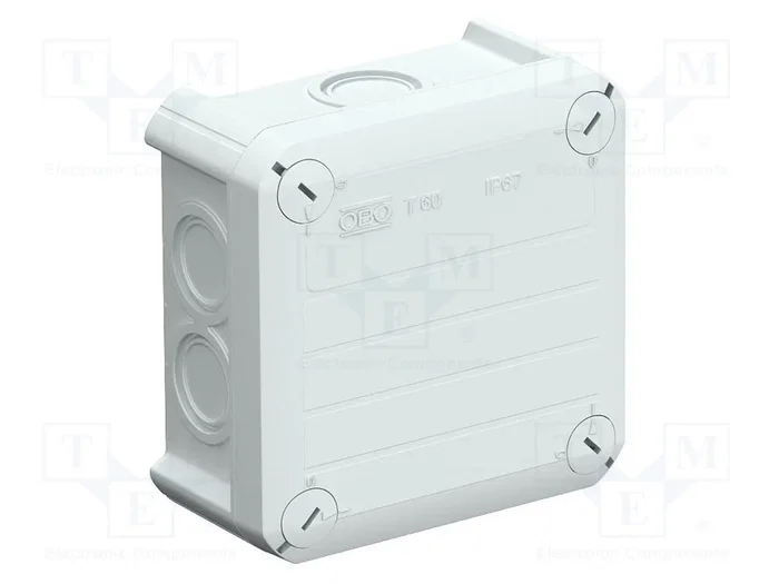 OBO BETTERMANN Caja de conexiones T 60 gris claro OBO BETTERMANN Caja de conexiones T 60 gris claro