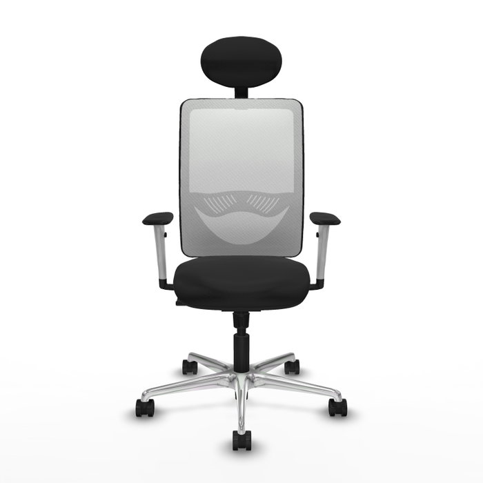 PIQUERAS Y CRESPO Silla de oficina Zulema con mecanismo Sincro, Negro y Blanco PIQUERAS Y CRESPO Silla de oficina Zulema con mecanismo Sincro, Negro y Blanco