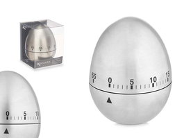 Kinvara Temporizador Cocina Huevo Acero 6 x 7.5 x 6 cm (Set de 24)