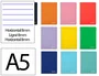 Liderpapel Cuaderno espiral A5 Witty tapa dura 80h 90gr rayado horizontal 8mm con margen colores surtidos