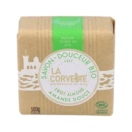 LA CORVETTE Jabon En Pastilla Almendras Dulces 100Gr. Bio COSMOS ORGANIC