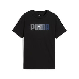 Camiseta de Manga Corta Infantil Puma Essentials Logo Lab B Negro L
