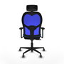 PIQUERAS Y CRESPO Silla de oficina Jorquera Azul claro/Azul