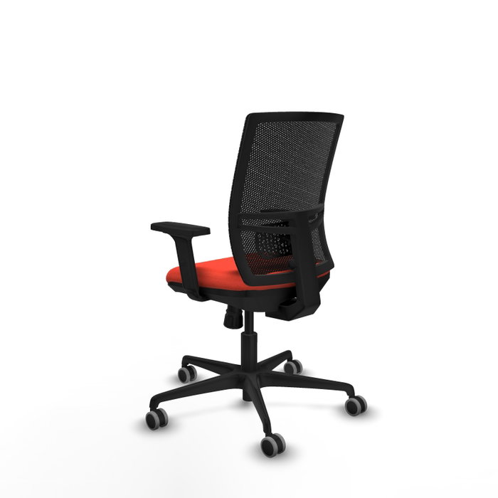 PIQUERAS Y CRESPO Silla de oficina Yunquera con mecanismo Sincro, Naranja oscuro y Negro PIQUERAS Y CRESPO Silla de oficina Yunquera con mecanismo Sincro, Naranja oscuro y Negro