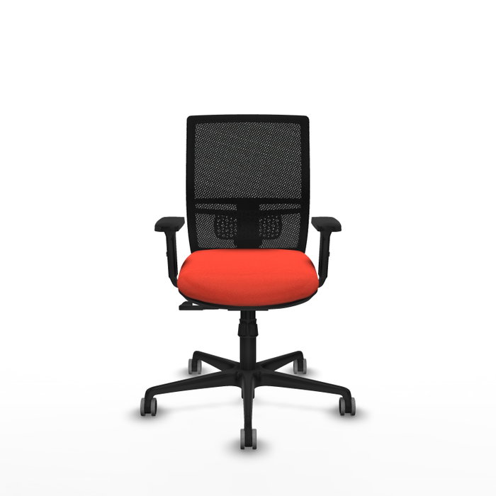 PIQUERAS Y CRESPO Silla de oficina Yunquera con mecanismo Sincro, Naranja oscuro y Negro PIQUERAS Y CRESPO Silla de oficina Yunquera con mecanismo Sincro, Naranja oscuro y Negro