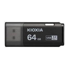 KIOXIA TransMemory U301 USB Stick 64 GB USB 3.2 Gen 1 Tipo A Negro con Llavero
