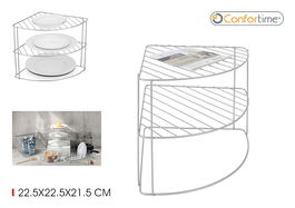 Confortime Estante Rinconera Cocina Grey 22.5 cm Ancho (10 Unidades)