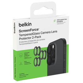 Belkin ScreenForce Protector para lentes de cámara para iPhone 16 Pro y 16 Pro Max, 3 piezas