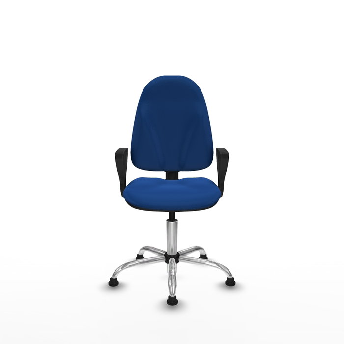 PIQUERAS Y CRESPO Silla de oficina Algarra Azul con Base Cromada PIQUERAS Y CRESPO Silla de oficina Algarra Azul con Base Cromada