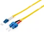 Equip Cable de fibra óptica monomodo LC a SC 1 m Amarillo