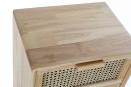 DKD Home Decor Cajonera Balines Rejilla 20 Natural 30 x 72 x 40 cm