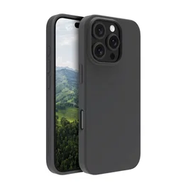 Dbramante1928 Funda para Apple iPhone 16 Pro Max (6.9") - Negro Night - Plástico Reciclado 100% - Resistente a Impactos y Polvo - Carga Inalámbrica
