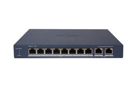 Hikvision Switch 8 Puertos PoE Gigabit + 2 RJ45 Gigabit Smart Gestionable L2 HPP Cloud Managed 110W