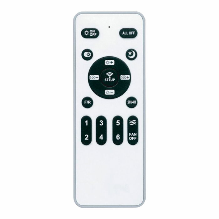 Cristalrecord Antila mini xs Ventilador de techo LED plata con aspas retráctiles